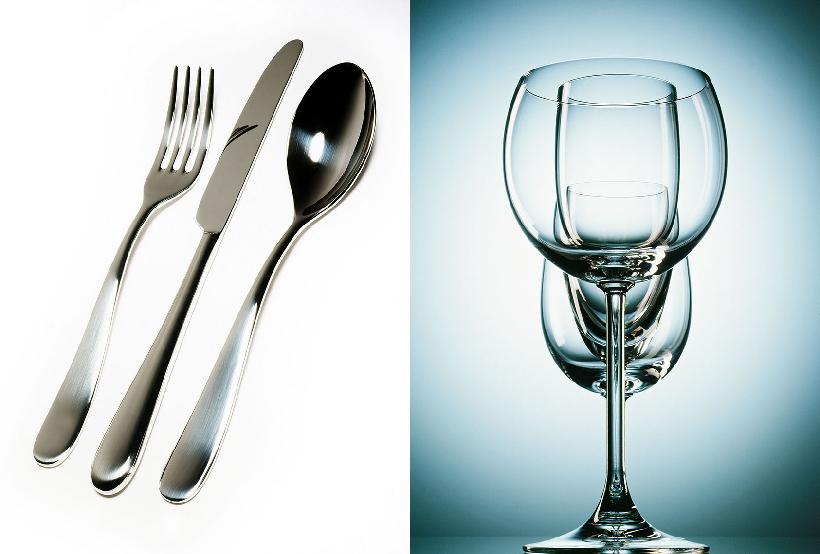 cutlery and crystal