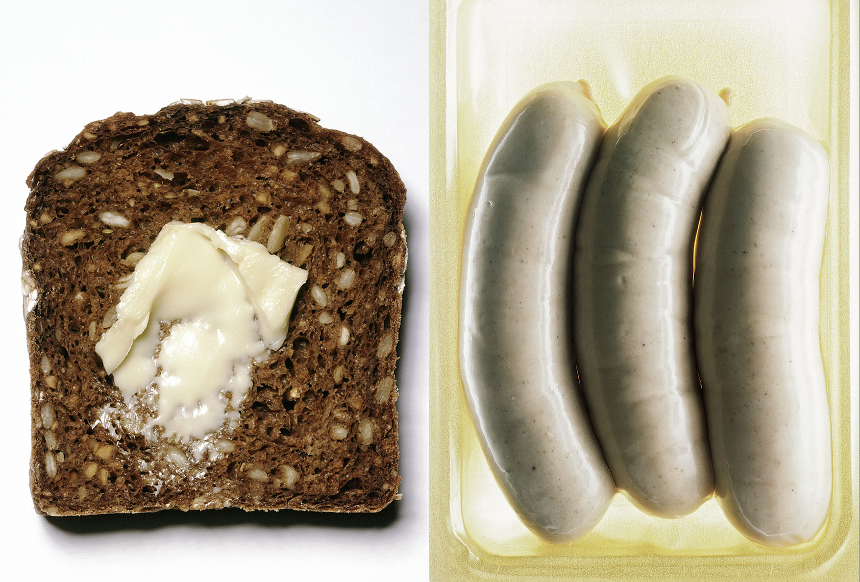 bread and sausage